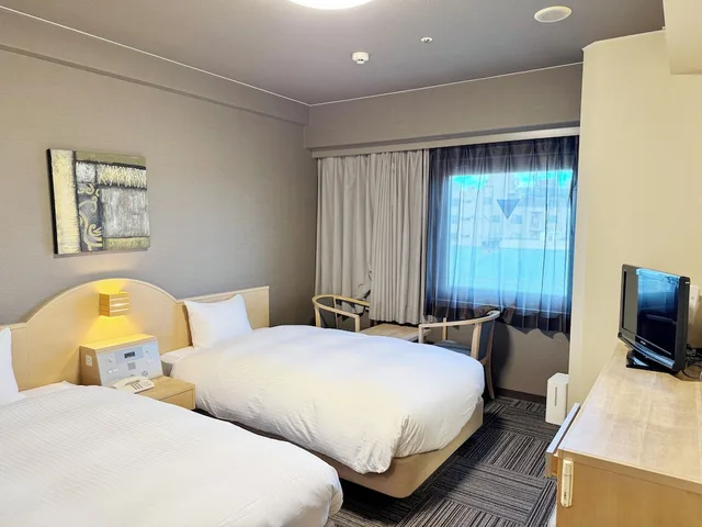 Room, Twin Beds, Hotel Route Inn Tokyo Asagaya 1/3