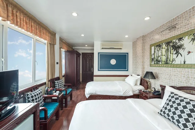 غرفة عائلية ثلاثية بسرير مزدوج وسرير فردي بإطلالة على المدينة بغرفة نوم واحدة، Prince Ii Hotel 4/5