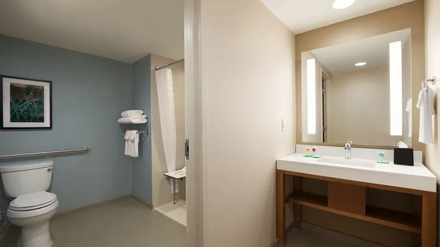 غرفة ديلوكس بسريرين كوين مع أريكة، Hyatt Place Houston / The Woodlands 7/10