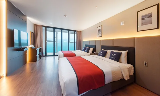 جناح بسريرين مزدوجين، Yeosu Venezia Hotel & Suites 1/2