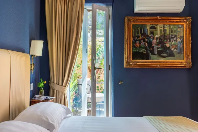 غرفة ديلوكس بسرير مزدوج بشرفة، Hotel Scalinata Di Spagna 10/10