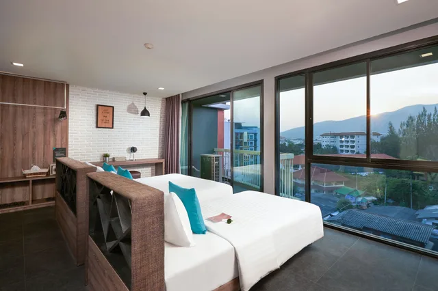 Studio, Suite, Triple, 1 Queen and 1 Single Bed, Cross Vibe Chiang Mai Decem 8/10