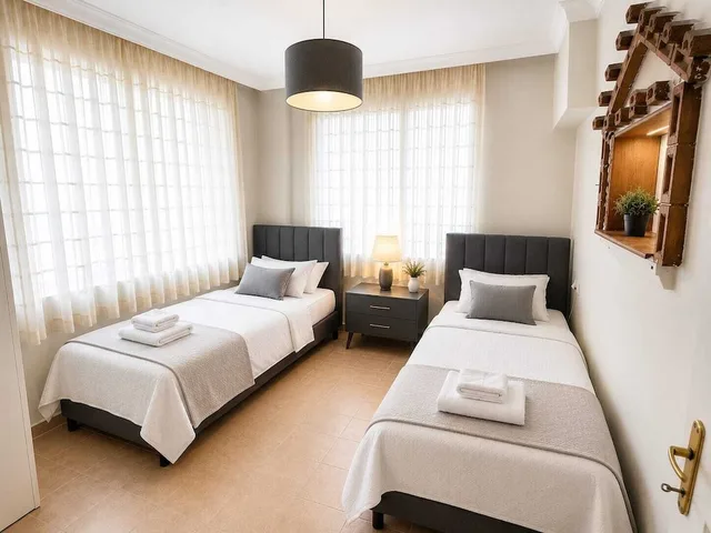 فيلا بسريرين مزدوجين بـ5 غرف نوم مع أريكة، Dalyan Palace 9/10