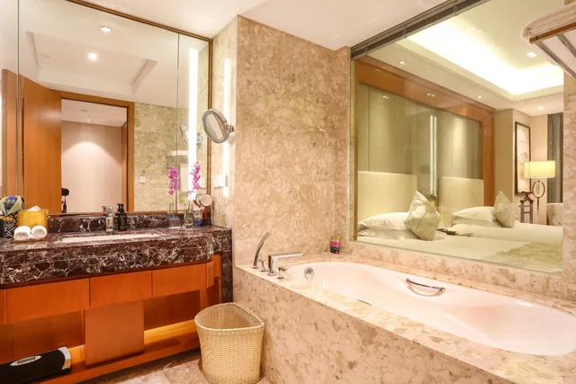 غرفة بزنس بسريرين منفصلين بإطلالة على المدينة، Yiwu Shangcheng Hotel 6/8