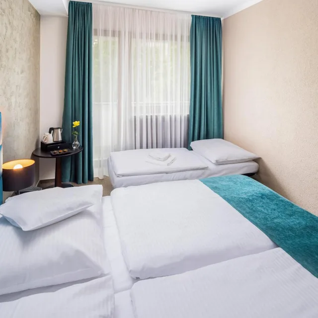 غرفة ديلوكس بسرير مزدوج أو سريرين منفصلين بشرفة، Hotel Park 1/5