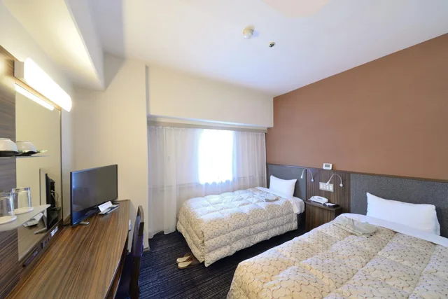 غرفة قياسية بسريرين منفصلين، Toyama Manten Hotel 1/2