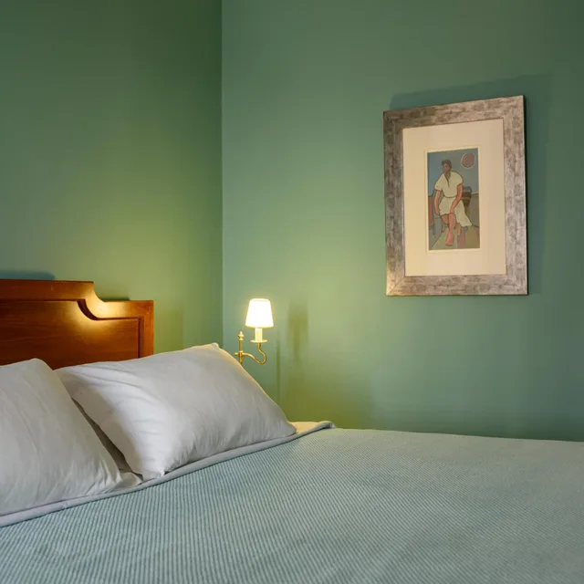غرفة بسرير مزدوج أو سريرين منفصلين، Villa Renos 4/10