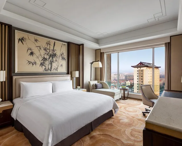 غرفة ديلوكس بسرير مزدوج، Shangri-La Qufu 2/8