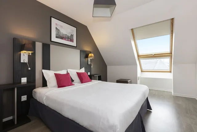 شقة بسرير مزدوج بشرفة بغرفة نوم واحدة مع أريكة، Appart hotel Odalys City Colmar Centre 2/4