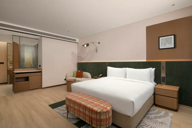 غرفة بسرير كينج لذوي الإعاقة، Hilton Garden Inn Urumqi Railway Station 2/3