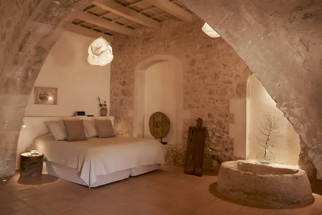 غرفة بسريرين منفصلين مع أريكة، Kapsaliana Village Hotel 1/1