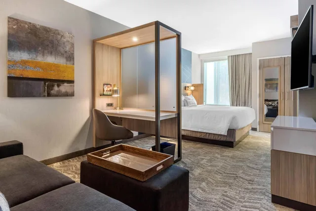 جناح بسرير كينج بغرفة نوم واحدة مع سرير سحّاب إضافي لذوي الإعاقة، Springhill Suites By Marriott Charlotte Southwest 4/5