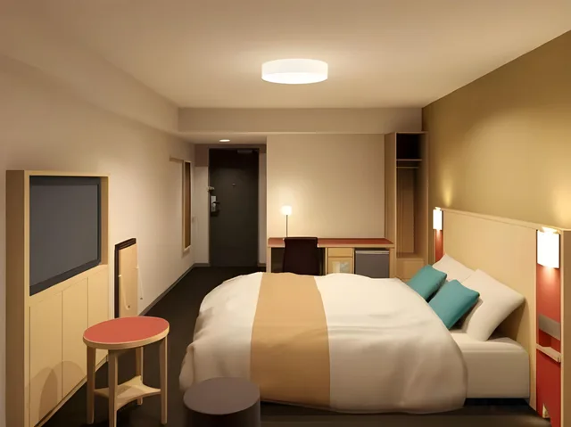 Semi Room, Semi Double Bed, Smoking, Hotel The West Hills Mito 1/1