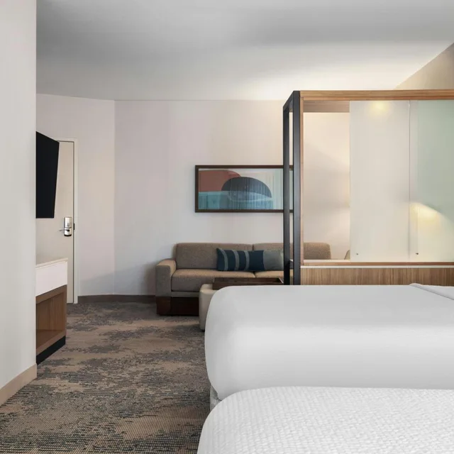 جناح بسريرين كوين مع سرير سحّاب إضافي مع أريكة، Springhill Suites Dayton Vandalia 2/6