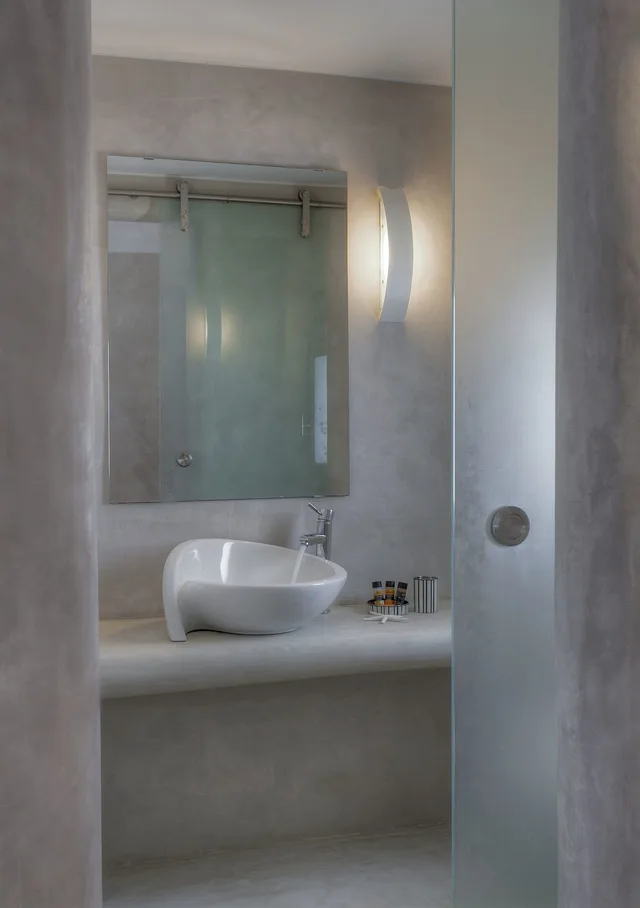 جناح غراند بسرير كوين بإطلالة على البحر بشرفة مع أريكة بحوض جاكوزي، Lilly Residence Boutique Suites Adults Only 8/8
