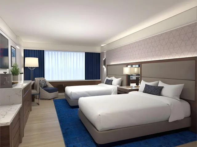 Tower, Classic, 2 Double Beds, City View، Bally S Atlantic City 1/1
