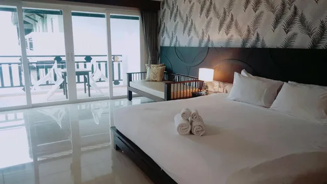 غرفة ديلوكس بسرير مزدوج أو سريرين منفصلين، Pattawia Resort Spa 2/10