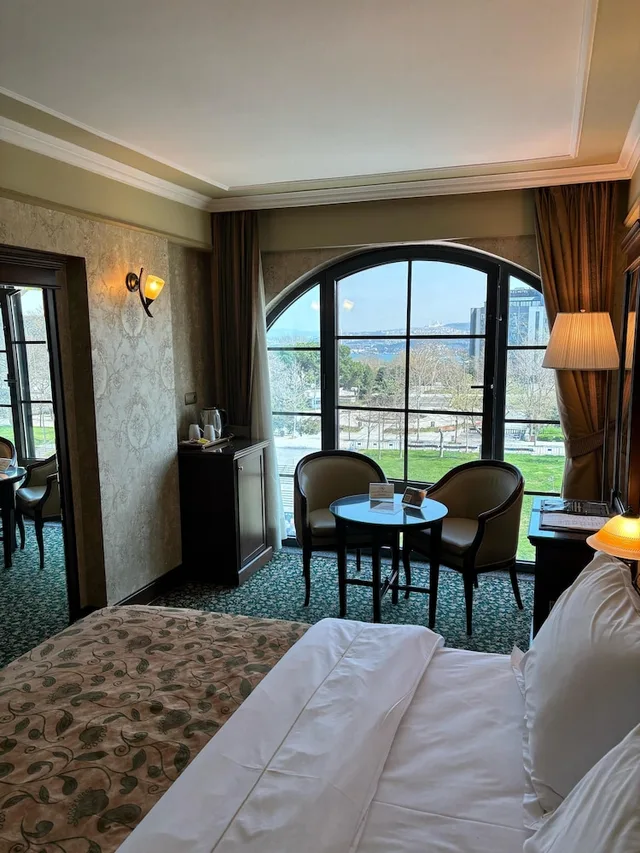 غرفة ديلوكس بسرير كوين بإطلالة على المتنزه، Germir Palas Hotel 10/10