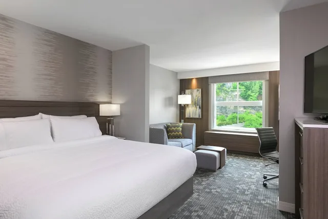 غرفة بسرير كينج مع أريكة لذوي الإعاقة، Courtyard Edgewater Nyc Area 2/10