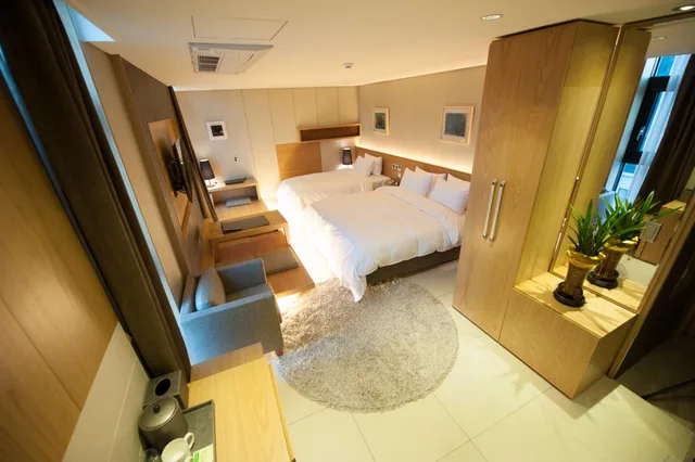 غرفة ديلوكس ثلاثية بحوض استحمام، Hotel Rian 10/10