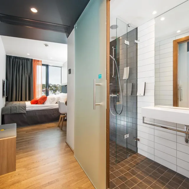 Compact, Double Bed, Clarion Hotel The Edge 9/9