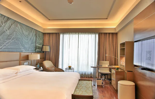 غرفة بريميير ديلوكس تنفيذية بسرير كينج بإطلالة على المتنزه، The Leela Ambience Convention Hotel Delhi 2/10