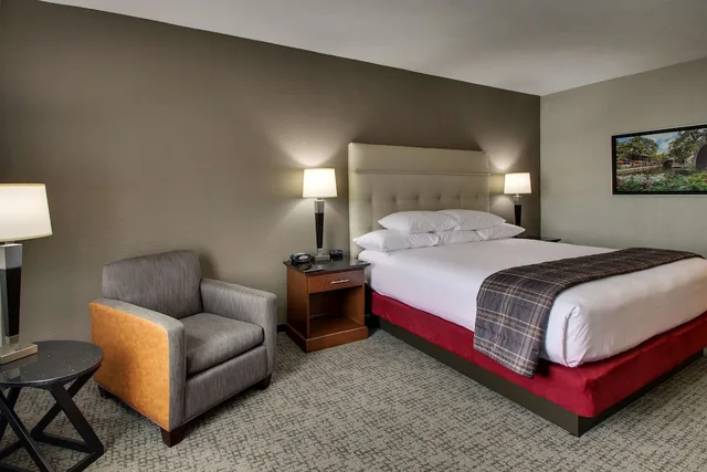 غرفة بسرير كينج بحوض استحمام في طابق مرتفع لذوي الإعاقة، Drury Inn and Suites San Antonio Northwest Medical Center 4/5