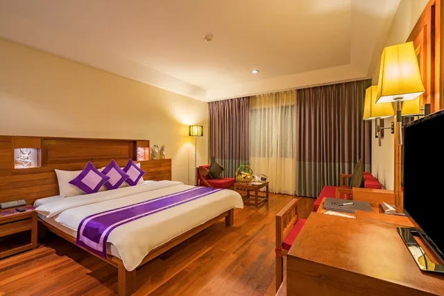 غرفة ديلوكس بسريرين منفصلين بإطلالة على المسبح، Angkor Miracle Resort and Spa 3/10