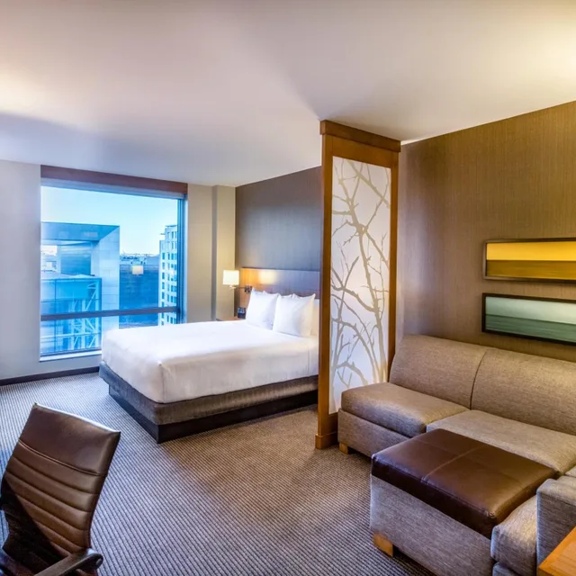 جناح بسرير كينج بغرفة نوم واحدة مع أريكة، HYATT PLACE WASHINGTON DC/NATIONAL MALL 1/3