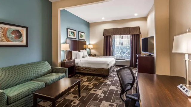 غرفة قياسية بسرير كينج لذوي الإعاقة، Spark by Hilton Houston Bush Intercontinental Airport 4/4