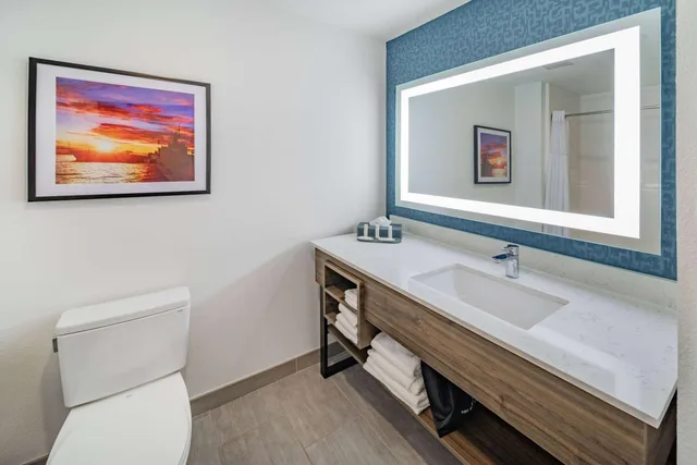 غرفة بسرير كينج بحوض استحمام لذوي الإعاقة، La Quinta Inn & Suites by Wyndham Texas City I 45 10/10