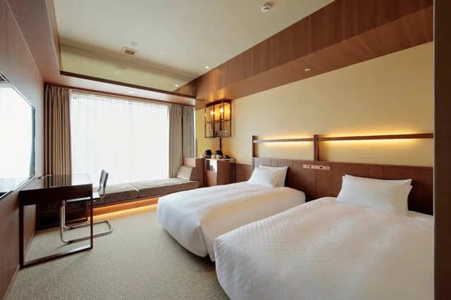 غرفة ركنية بسريرين منفصلين مع دخول الصالة، Candeo Hotel Utsunomiya 1/1