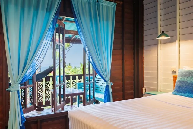 استوديو رومانسي بسرير كينج بإطلالة على البحر، Baan Haad Yao Villas 5/10