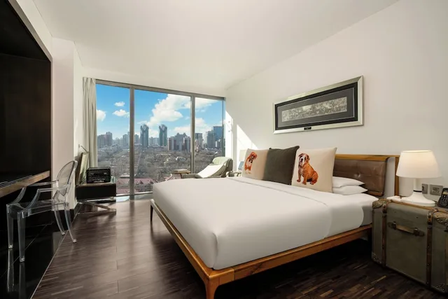 جناح ديلوكس بسرير كينج بشرفة، Hotel Eclat Beijing, an SLH Hotel 2/6