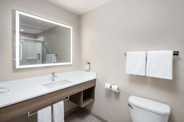 غرفة بسرير كينج بحوض جاكوزي، Holiday Inn Express Hotel And Suites Green Bay East 7/10