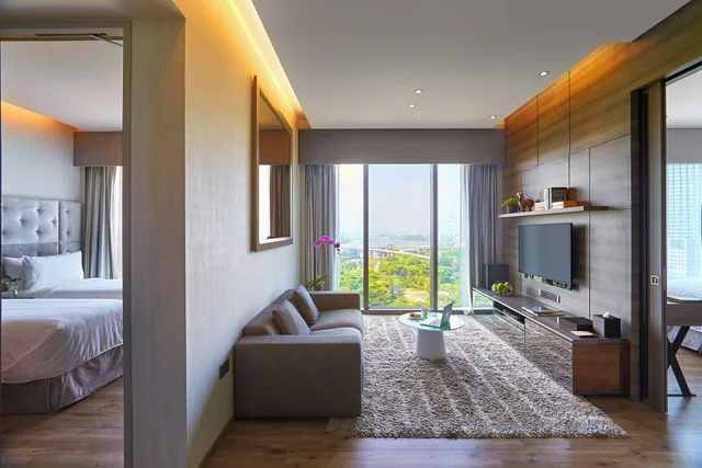 غرفة بريميوم بغرفتي نوم، Pan Pacific Serviced Suites Beach Road 4/5