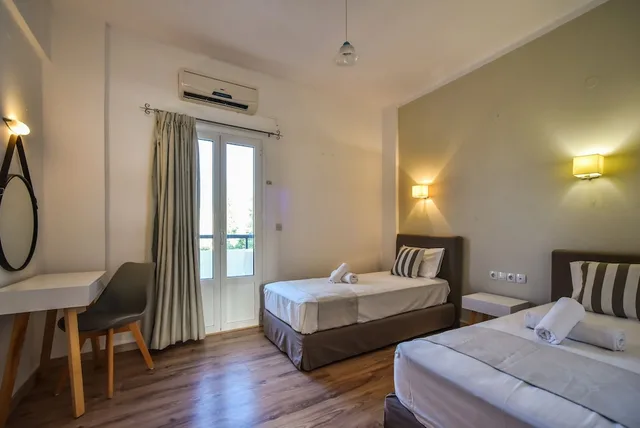 شقة عائلية رباعية بأربعة أسرّة بغرفة نوم واحدة، Iraklis Apartments 2/5
