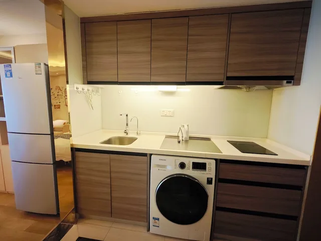 غرفة عائلية بسريرين منفصلين وسرير كوين، Shanghai Jubelle Boutique Apartment 4/4