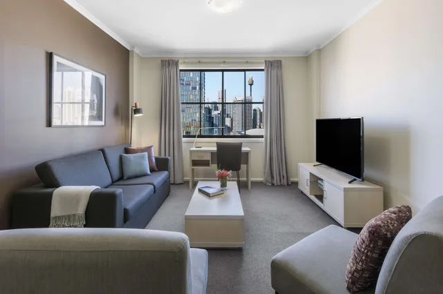 2 Bedrooms, Executive, Apartment, City View, Two Story، Oaks Sydney Goldsbrough Suites 20/20