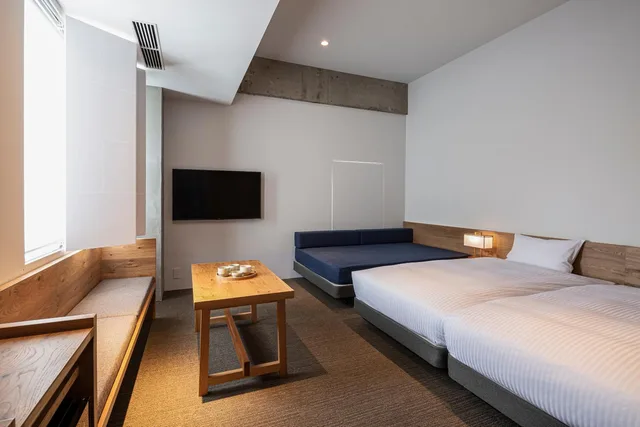 غرفة سوبيريور بسرير مزدوج وسريرين منفصلين، TSUGU Kyoto Sanjo by THE SHARE HOTELS 2/2