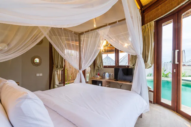 فيلا بسريرين كوين بإطلالة على البحر بغرفتي نوم بمسبح خاص، Blue Lagoon Avia Villas 2/3