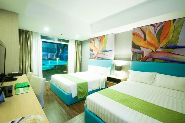 غرفة عائلية بإطلالة على المسبح، Aziza Paradise Hotel 5/9