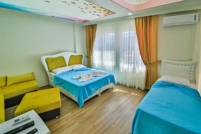 غرفة عائلية بإطلالة على المدينة بمطبخ صغير، Amasra Ayisigi Pansiyon 2/9