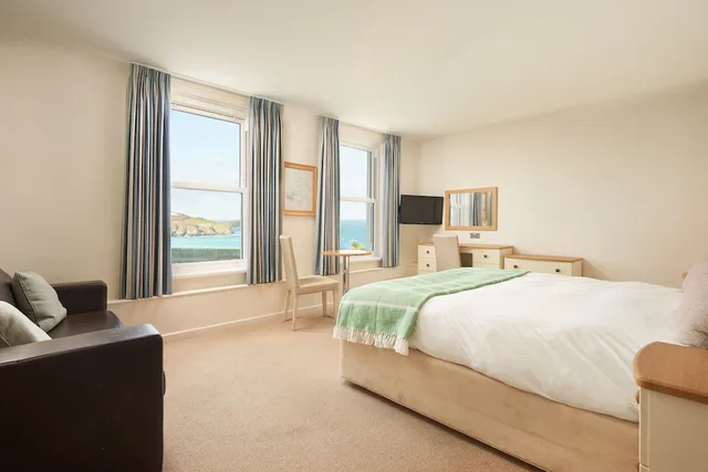 غرفة عائلية بسرير كينج وسرير فردي بإطلالة على البحر، Great Western Hotel 1/9
