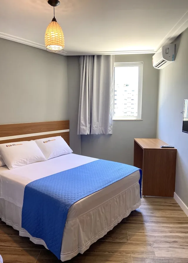 غرفة قياسية بسرير مزدوج، Porto Salvador Hotel 10/10