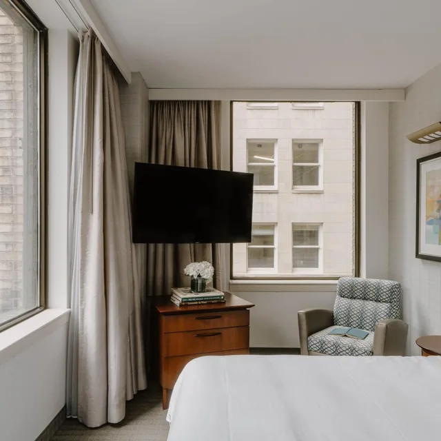 غرفة سوبيريور بسرير كوين، Club Quarters Central Loop 5/7