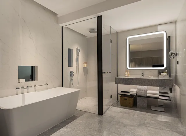 جناح جونيور بسرير كينج مع دخول الصالة، Crowne Plaza Xiamen Jimei, An Ihg Hotel 3/3
