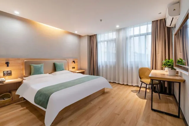 غرفة بإطلالة على الحديقة، Greentree Inn Anhui Hefei Bozhou Road Jindi Building Business Hotel 1/1