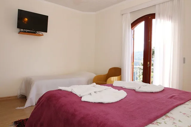 غرفة ثلاثية بسرير مزدوج وسرير فردي، Pousada Recanto Siao 6/10