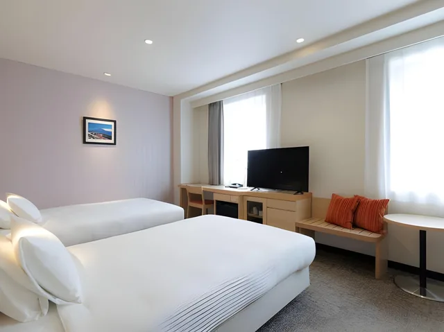 Semi Room, Deluxe, Twin Beds, 2 Semi Double Beds, South Wing، JR KYUSHU HOTEL KAGOSHIMA 1/2